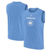 UNC Jordan Brand Courtside Dri-Fit Practice Sleeveless Tee